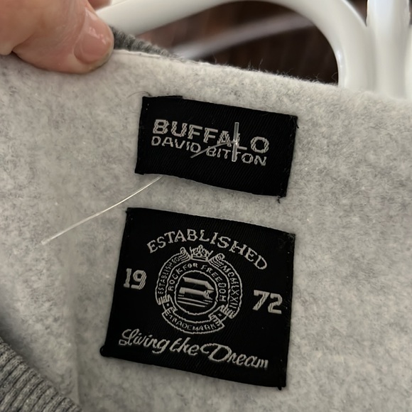 Buffalo David Bitton grey sweatshirt - Picture 3 of 5